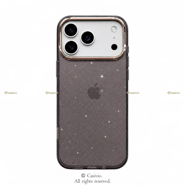 Premium Glow Glitter Transparent iPhone Case.